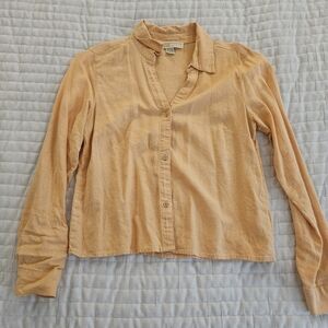 Michael Kors Peach Button-Up Shirt